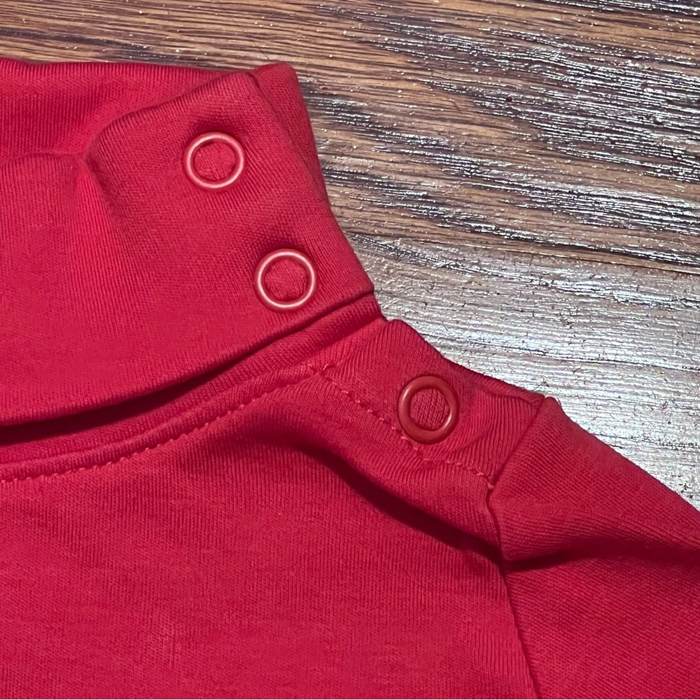 T.B.B.C. Tatum's Turtleneck (Unisex) in Richmond Red, Size 18-24M - Picture 3 of 11
